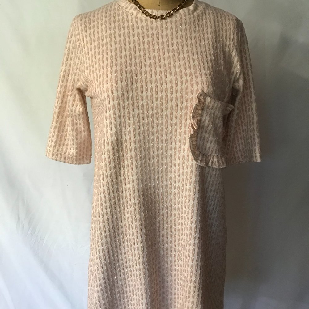 CELOP Shift Dress - One Front pocket, three-quarter sleeve length - M - Picture 1 of 9